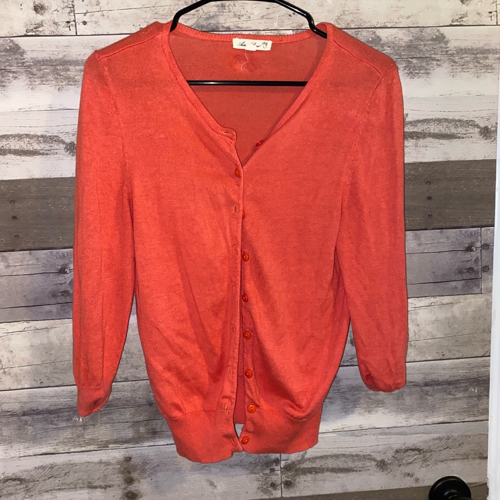 Peach cardigan